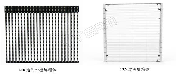 LED透明屏和LED透明格柵屏特點分析及對比