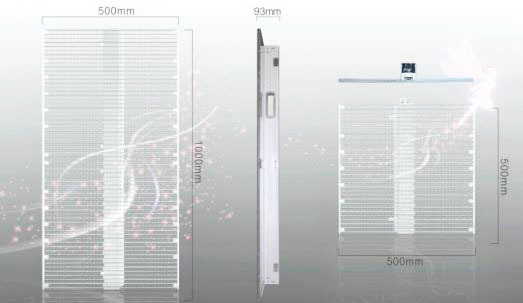 LED透明屏分辨率和型號之間的關系？