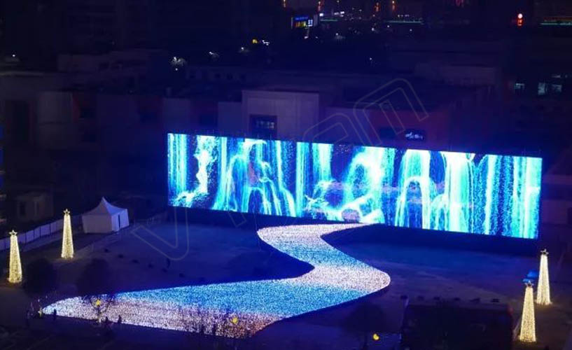 西安高新區(qū)廣場(chǎng) 透明LED顯示屏vclear3.9/7.8
